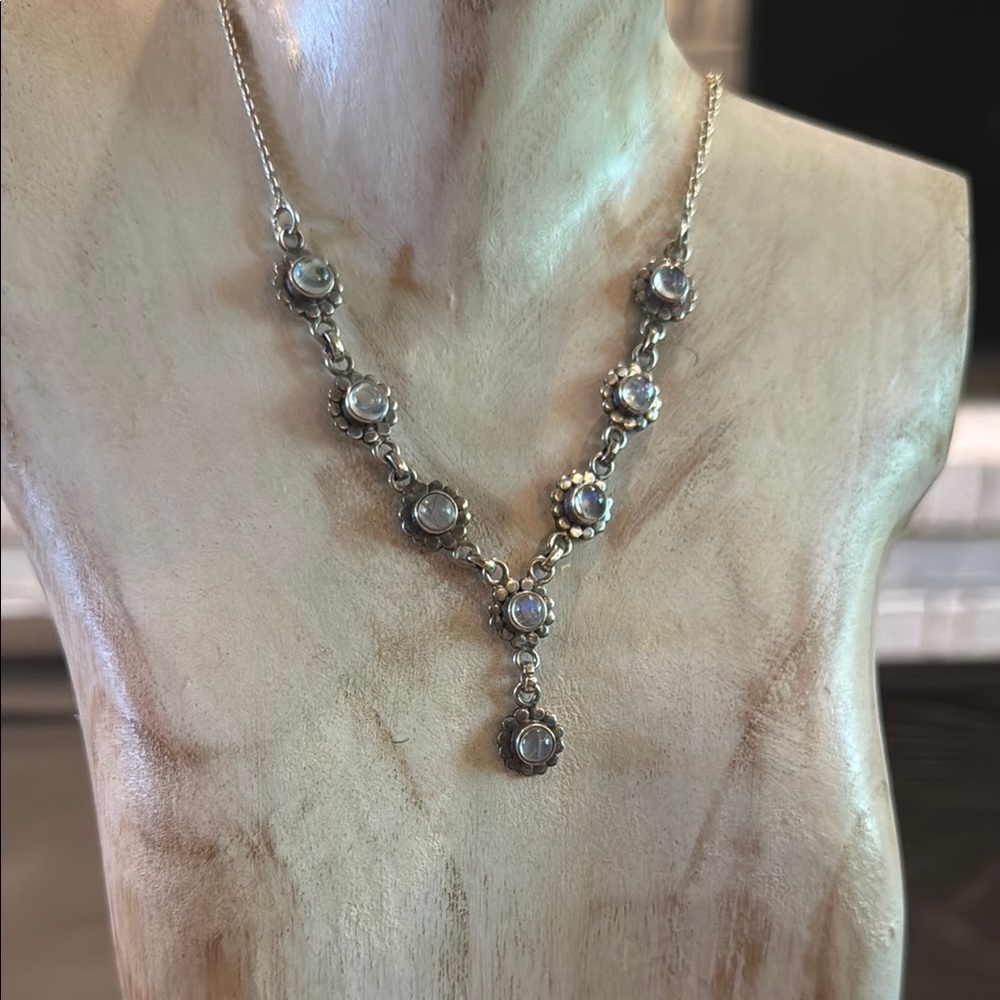 Sterling Silver Moonstone Necklace